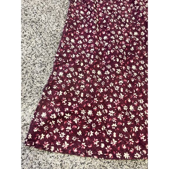 Abercrombie & Fitch Linen Dainty Floral Mini Shift Dress, Women’s M Purple Beach - Picture 8 of 10